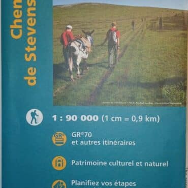 Carte IGN de l'ensemble du chemin de Stevenson